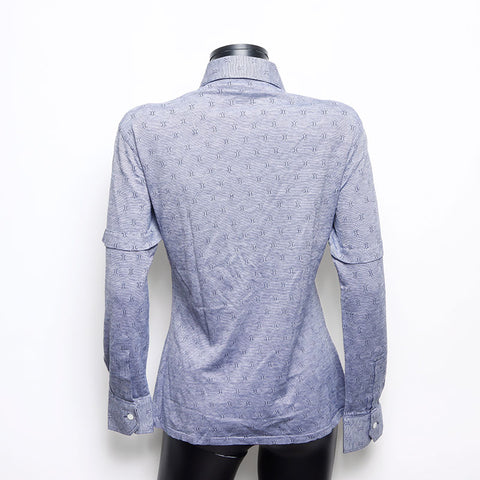 CELINE Macadam Long sleeve shirt blue WS15376