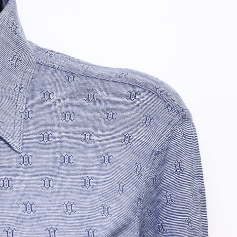 CELINE Macadam Long sleeve shirt blue WS15376