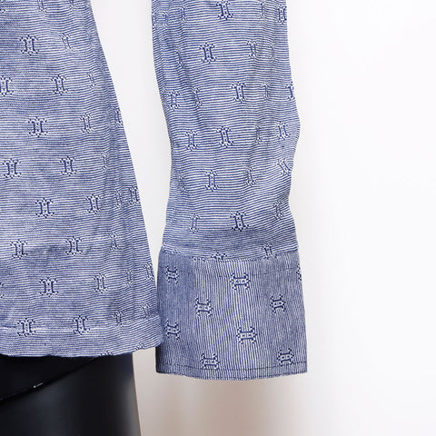 CELINE Macadam Long sleeve shirt blue WS15376
