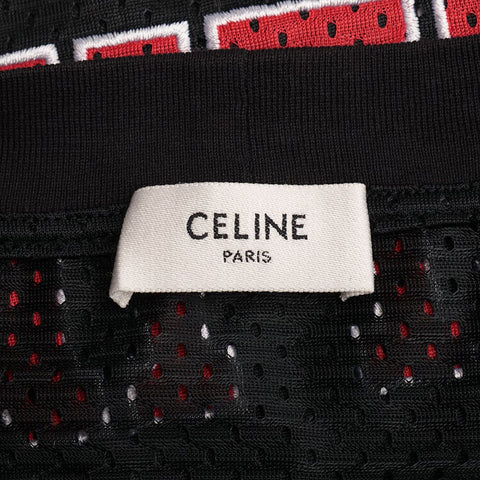 CELINE Mesh 16 Size:XS Eddie Period Short sleeve T-shirt black WS15377