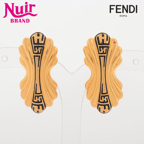 FENDI logo Earring gold WS15379