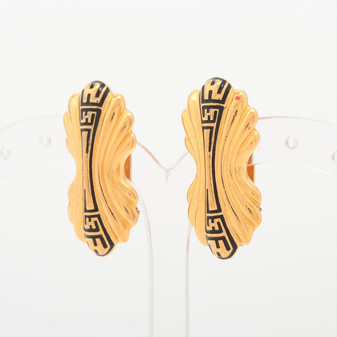 FENDI logo Earring gold WS15379