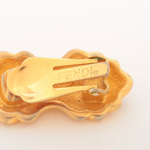 FENDI logo Earring gold WS15379