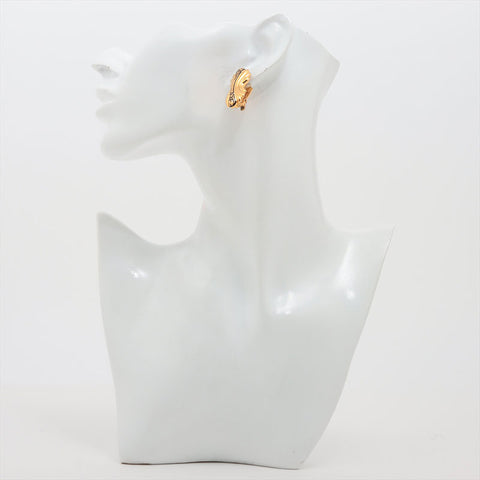 FENDI logo Earring gold WS15379