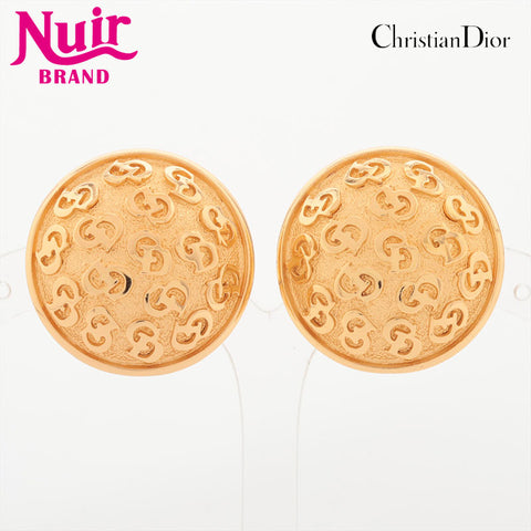 Christian Dior CD logo round Earring gold WS15380