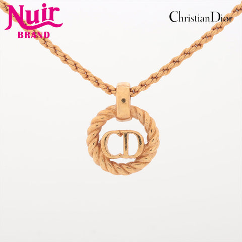 Christian Dior CD logo Necklace gold WS15383