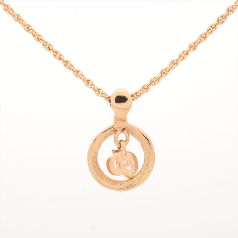 Christian Dior Rhinestone Necklace gold WS15393