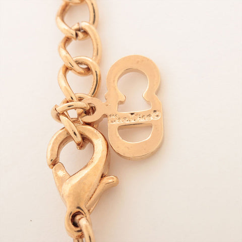Christian Dior Rhinestone Necklace gold WS15393