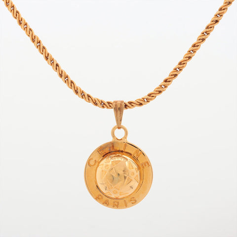 CELINE star logo Necklace gold WS15394