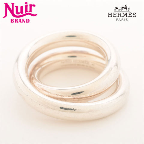 HERMES Ag 925 Vertige 47 No. 7 Ring Silver WS15397