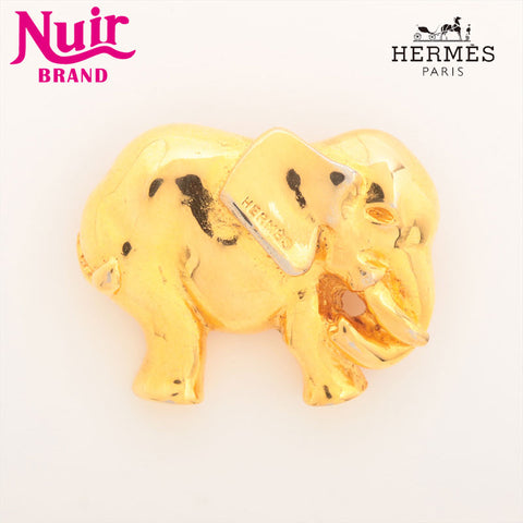 HERMES 20th Century Gold Plated Costume Pin Brooch Brooch gold WS15398