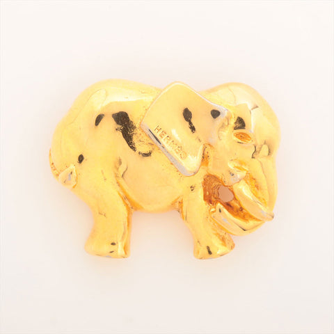HERMES 20th Century Gold Plated Costume Pin Brooch Brooch gold WS15398