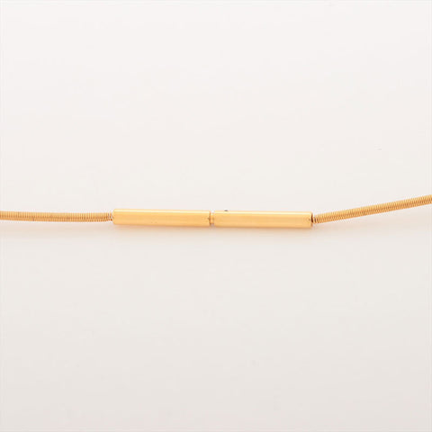 HERMES H cube Necklace gold WS15400