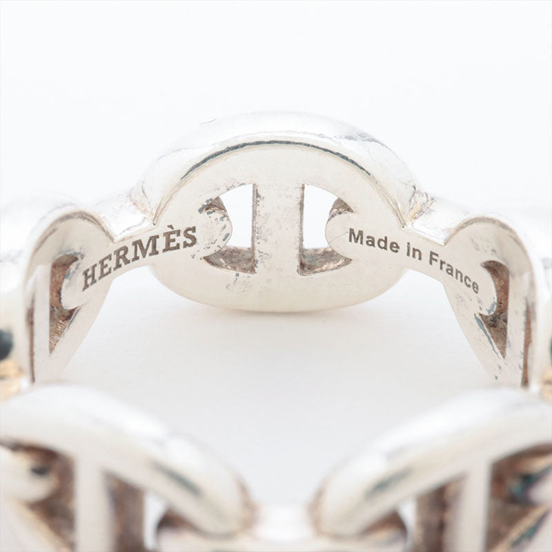 HERMES 925 Chaine Dunk 48 No. 8 Ring Silver WS15404 – NUIR