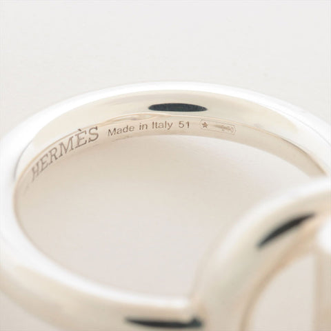 HERMES 925 52 No. 12 Echappe PM Ring Silver WS15406