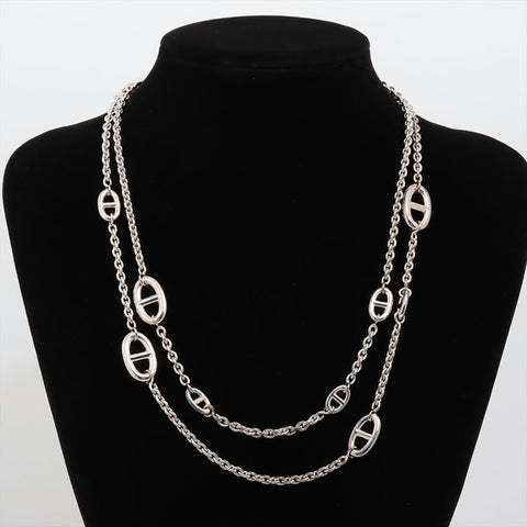HERMES Chaine d'Ancre Farandole 925 Necklace Silver WS15407