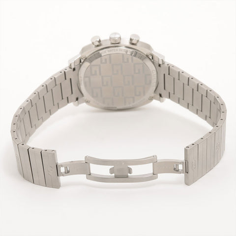 GUCCI Grip 157.2 Stainless Steel Stainless Steel QZ White Dial Watches white WS15408