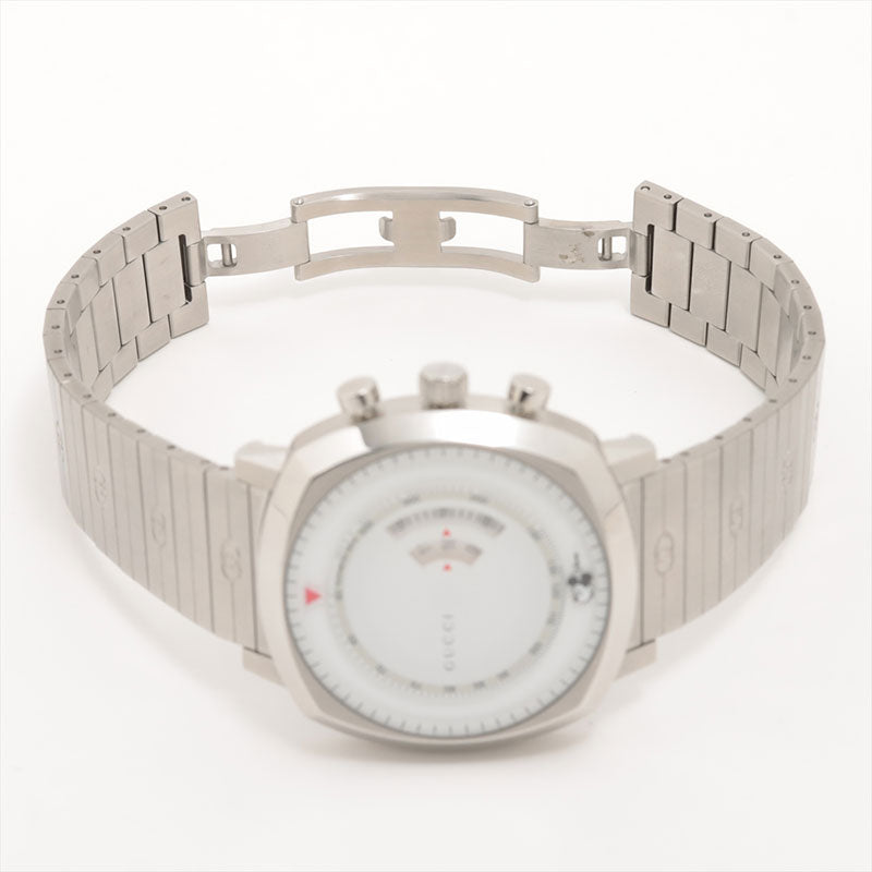 GUCCI Grip 157.2 Stainless Steel Stainless Steel QZ White Dial