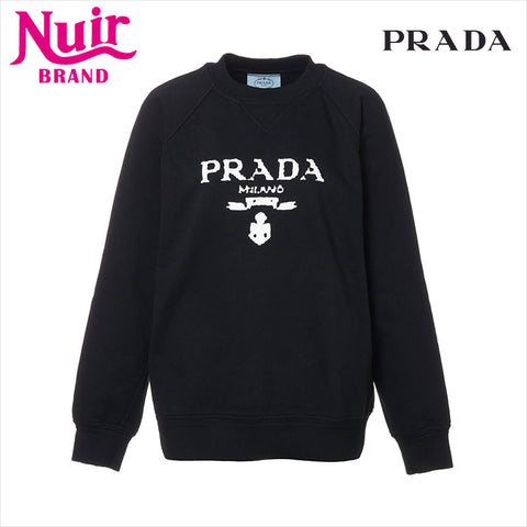 PRADA 21AW Size:XS Logo sweat black WS15411