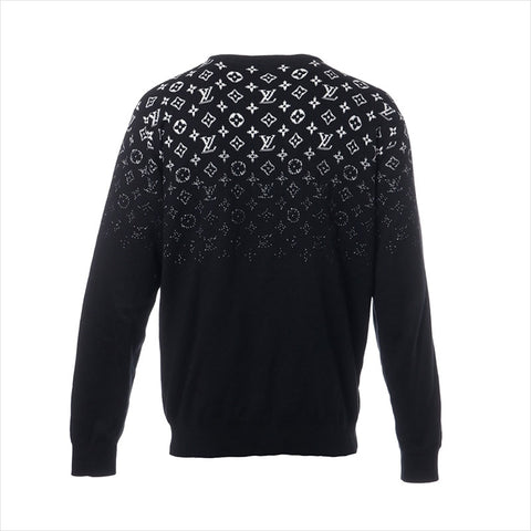 LOUIS VUITTON Size:M Monogram Gradient Knit 24Stainless Steel knit black WS15426