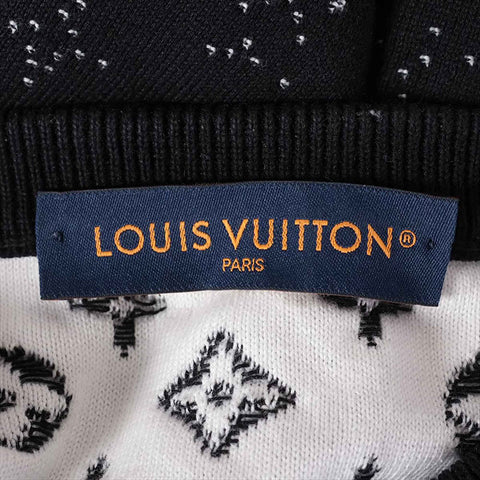 LOUIS VUITTON Size:M Monogram Gradient Knit 24Stainless Steel knit black WS15426
