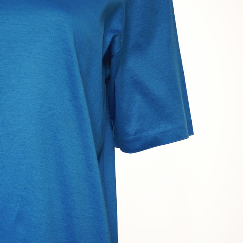 YVES SAINT LAURENT Size: M Rhinestone logo Short sleeve T-shirt blue WS15430