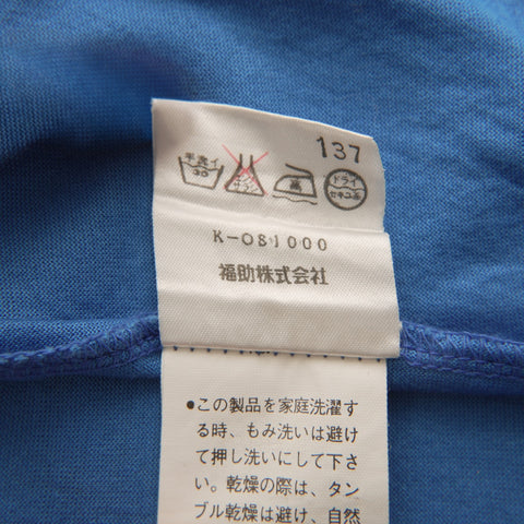 YVES SAINT LAURENT Size: M Rhinestone logo Short sleeve T-shirt blue WS15430