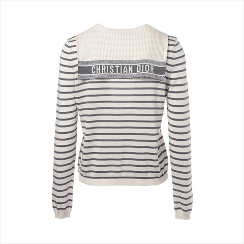 Christian Dior Size:38 Border Trotter knit Black x Ivory WS15431