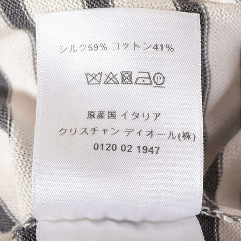 Christian Dior Size:38 Border Trotter knit Black x Ivory WS15431