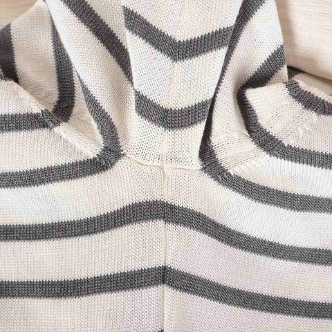 美品 クリスチャンディオール Christian Dior Size:38 ボーダー トロッター ニット ブラック×アイボリー WS15431