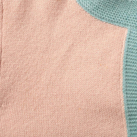CHANEL cashmere COCO Mark button cardigan pink WS15432