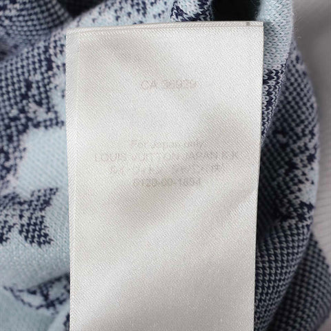 LOUIS VUITTON Size:L Monogram Bandana Knit 22AW knit White x navy WS15434