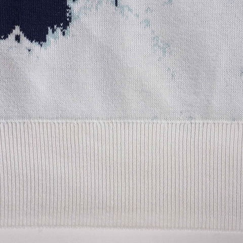 LOUIS VUITTON Size:L Monogram Bandana Knit 22AW knit White x navy WS15434