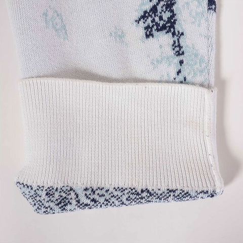 LOUIS VUITTON Size:L Monogram Bandana Knit 22AW knit White x navy WS15434
