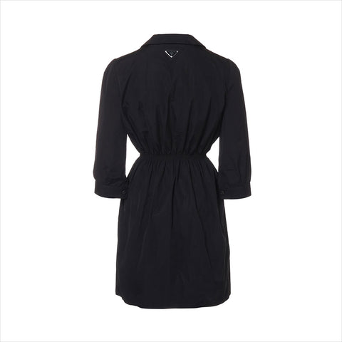 PRADA Size:36 Mini Dress Poplin 2024 one piece black WS15435