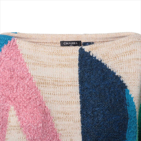 CHANEL Size:38 cashmere 19A 2019 knit beige WS15436