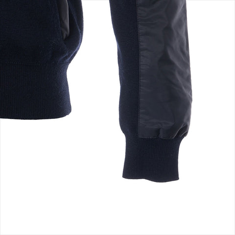 PRADA Size:46 Wool Re-Nylon Nylon 2022 Parker Navy WS15438