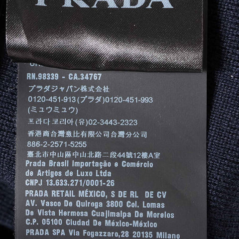 PRADA Size:46 Wool Re-Nylon Nylon 2022 Parker Navy WS15438