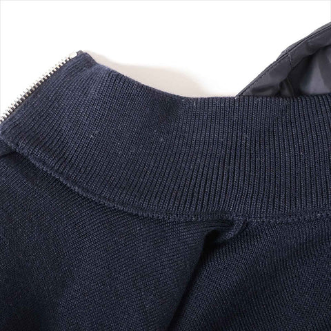 PRADA Size:46 Wool Re-Nylon Nylon 2022 Parker Navy WS15438
