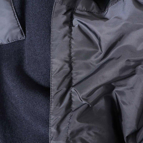 美品 プラダ PRADA Size:46 ウール Re-Nylon ナイロン 2022 パーカー ネイビー WS15438