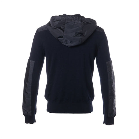 PRADA Size:46 Wool Re-Nylon Nylon 2022 Parker Navy WS15438
