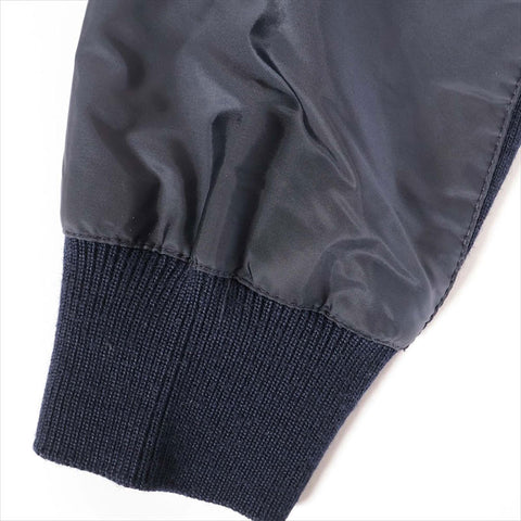 PRADA Size:46 Wool Re-Nylon Nylon 2022 Parker Navy WS15438