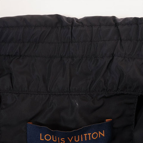 LOUIS VUITTON Size 34 Nylon Blouson Monogram Jacket black WS15439