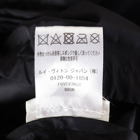 LOUIS VUITTON Size 34 Nylon Blouson Monogram Jacket black WS15439