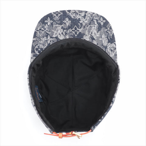 LOUIS VUITTON Monogram Denim Tapestory cap Navy WS15461