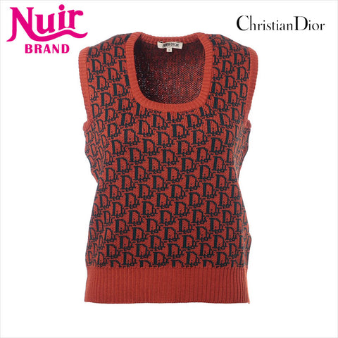 Christian Dior Size:M Trotter wool knit Vest Orange WS15470