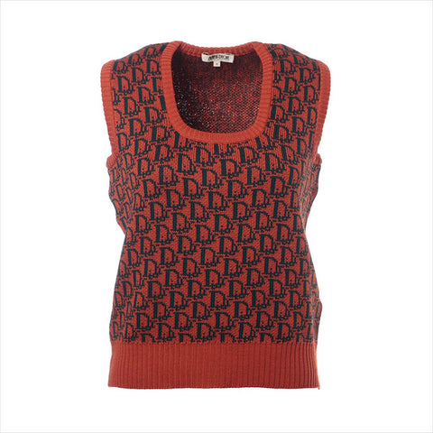 Christian Dior Size:M Trotter wool knit Vest Orange WS15470