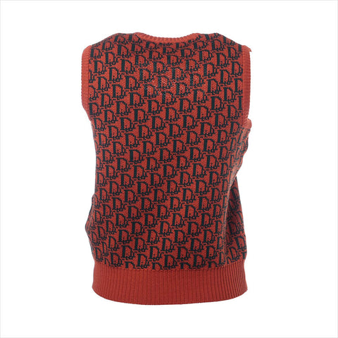 Christian Dior Size:M Trotter wool knit Vest Orange WS15470