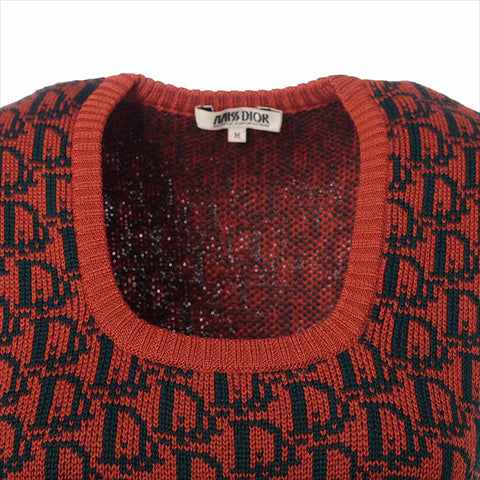 Christian Dior Size:M Trotter wool knit Vest Orange WS15470