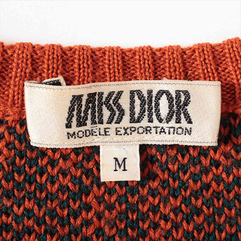 Christian Dior Size:M Trotter wool knit Vest Orange WS15470